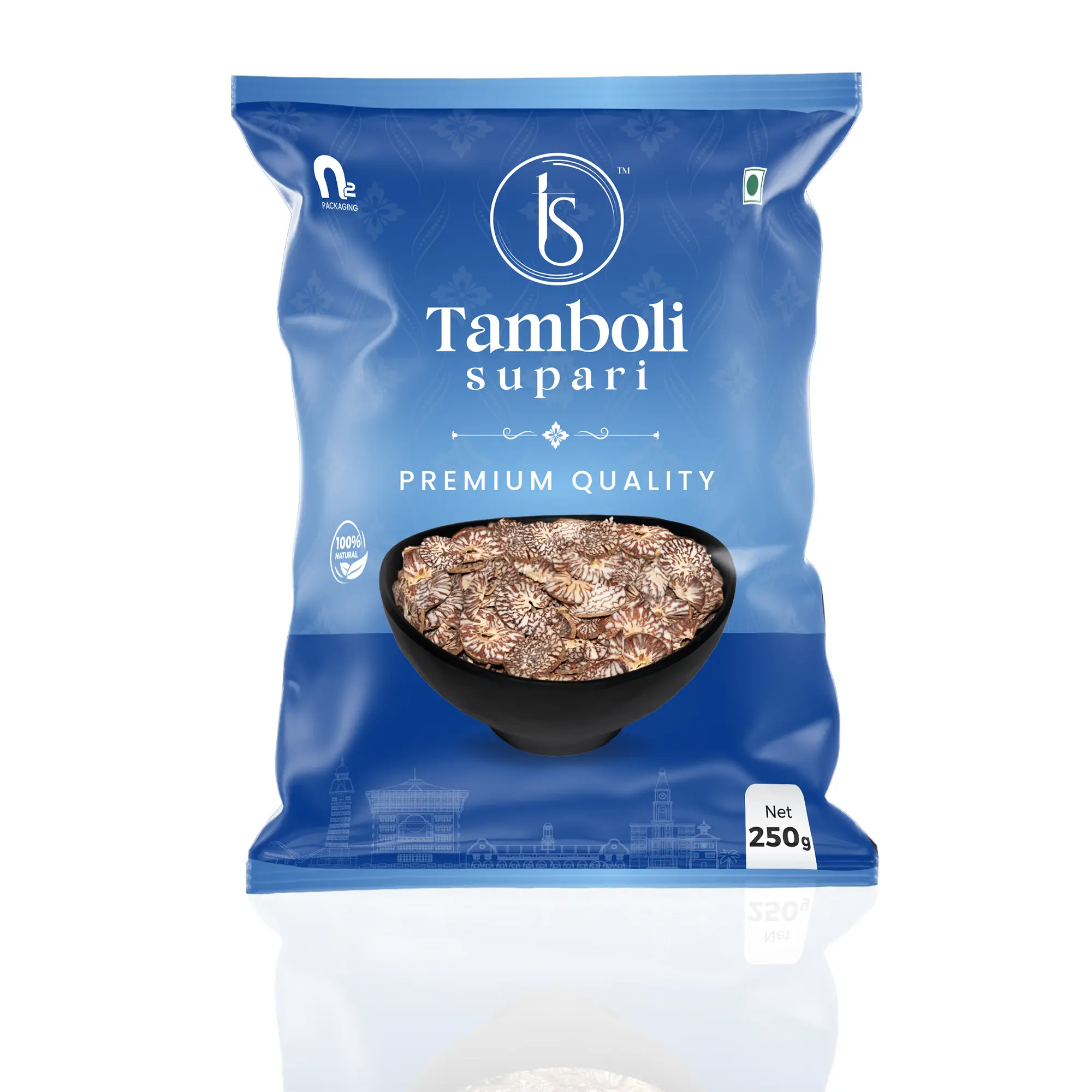 Tamboli Supari Imported Ruff Cutting - Net 250gm.